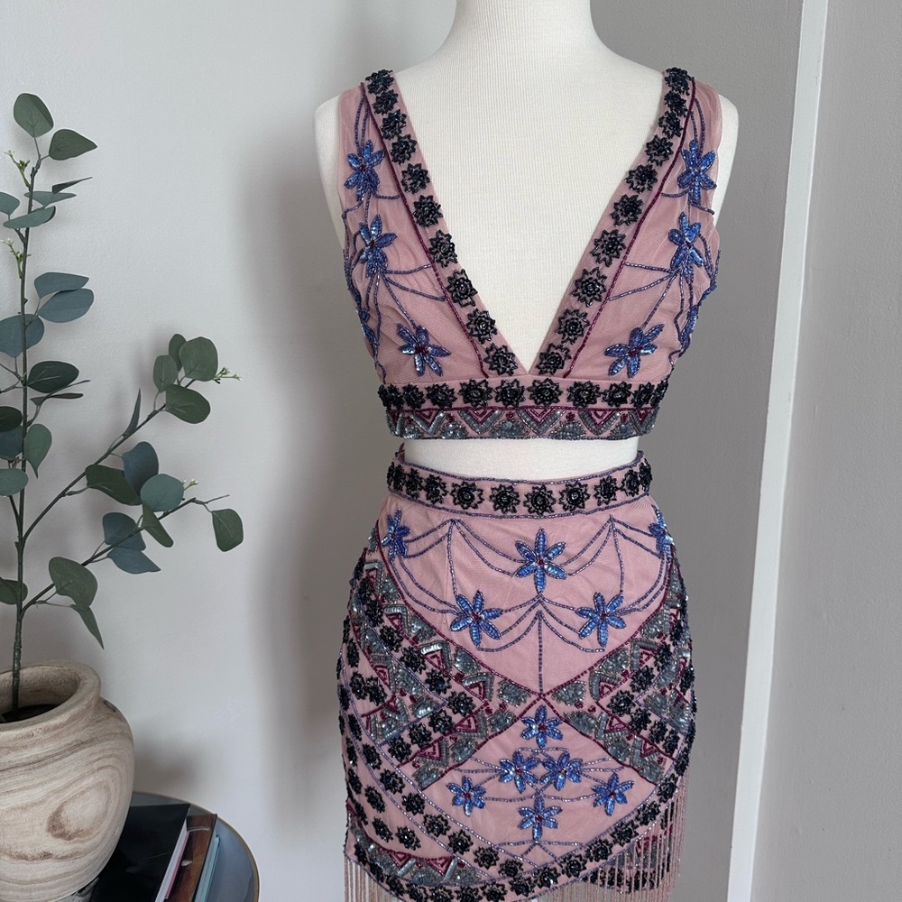 Beaded Two Piece set - Picture 2 of 2